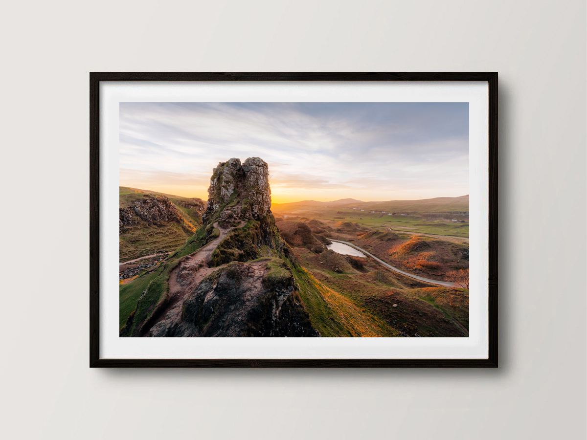 Coucher de soleil aux Fairy Glen