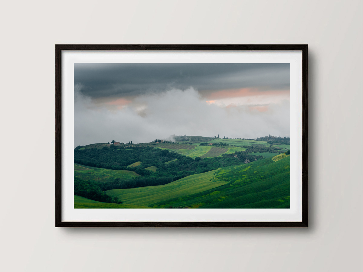 Ciel d'orage au dessus de la Toscane