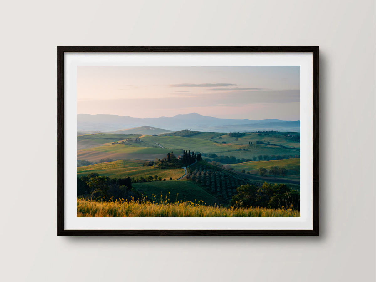 L'aube sur Podere Belvedere