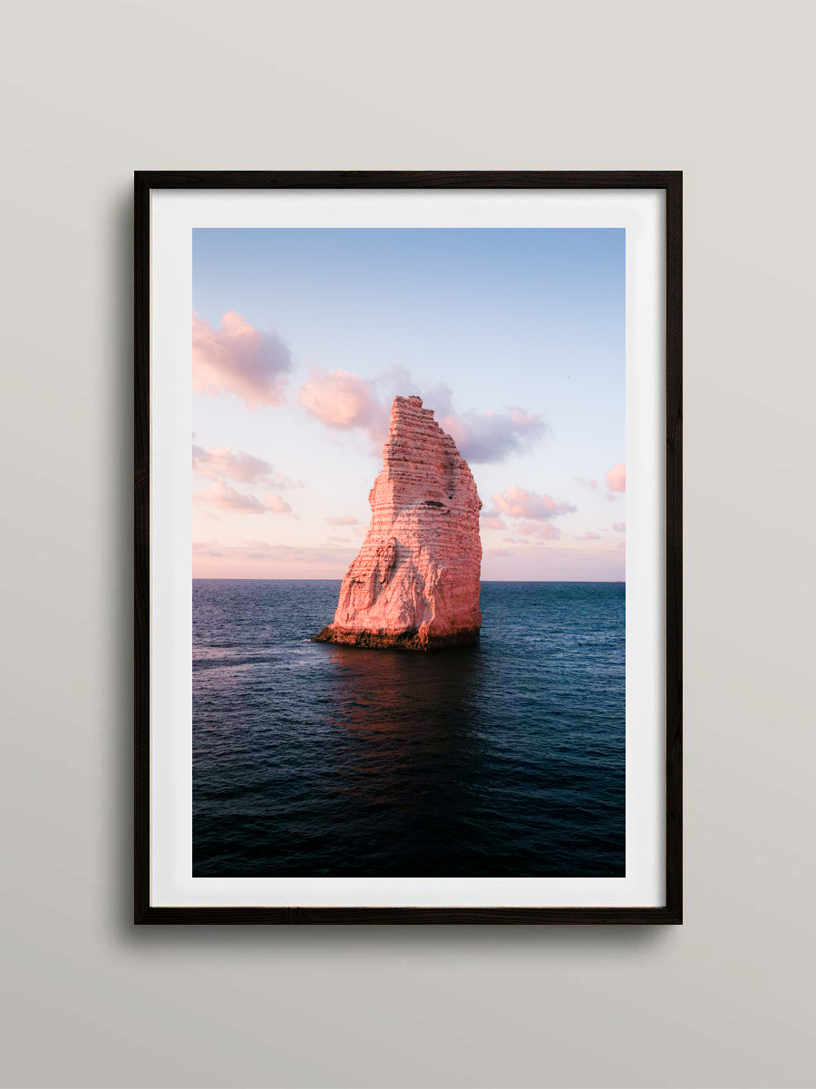 L'aiguille d'Etretat au coucher de soleil