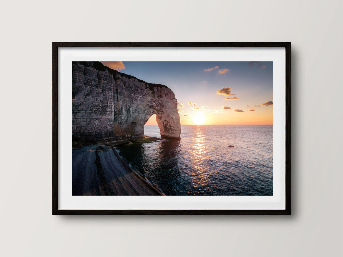 Partie de pêche au coucher de soleil