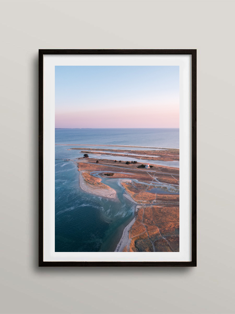 Vue aérienne de la pointe d'Agon
